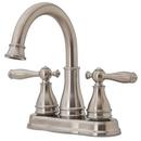 Pfister Brushed Nickel 1.2 gpm 3-Hole Centerset Bath Faucet with Double Lever Handle 