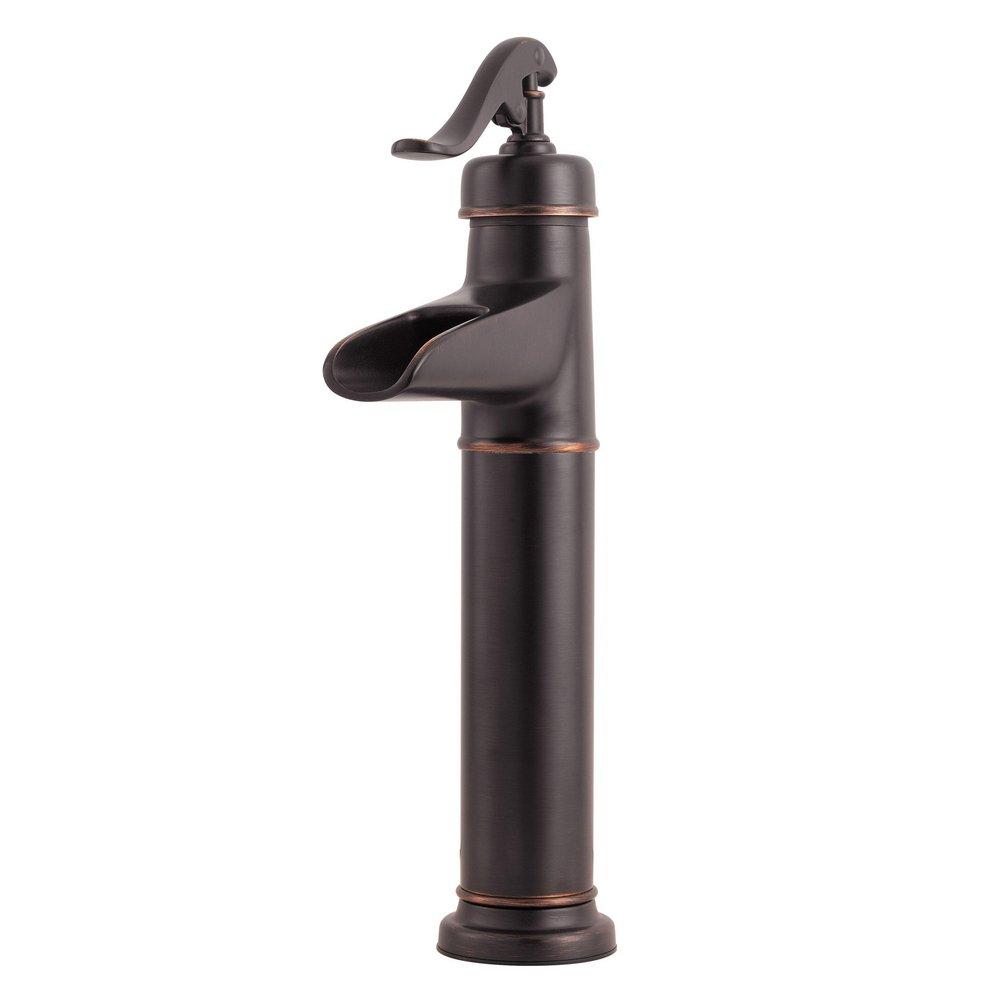 Pfister Tuscan Bronze Single Handle Vessel Filler Bathroom Sink Faucet 