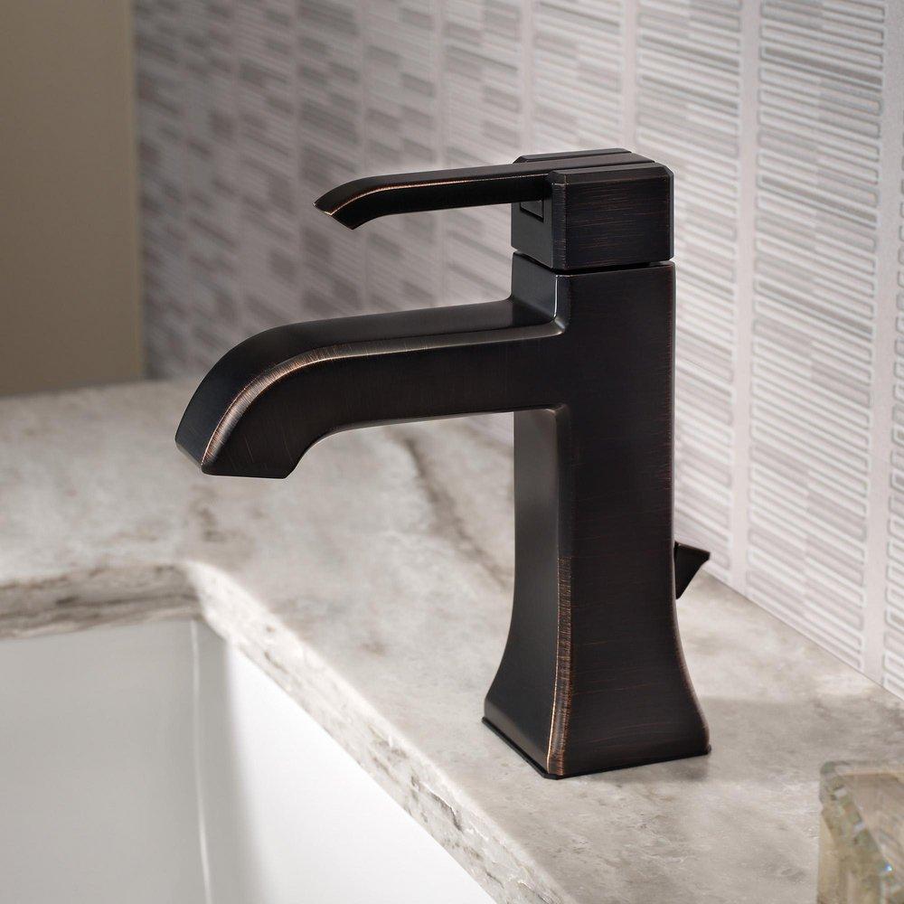 Pfister Tuscan Bronze Single Handle Monoblock Bathroom Sink Faucet 