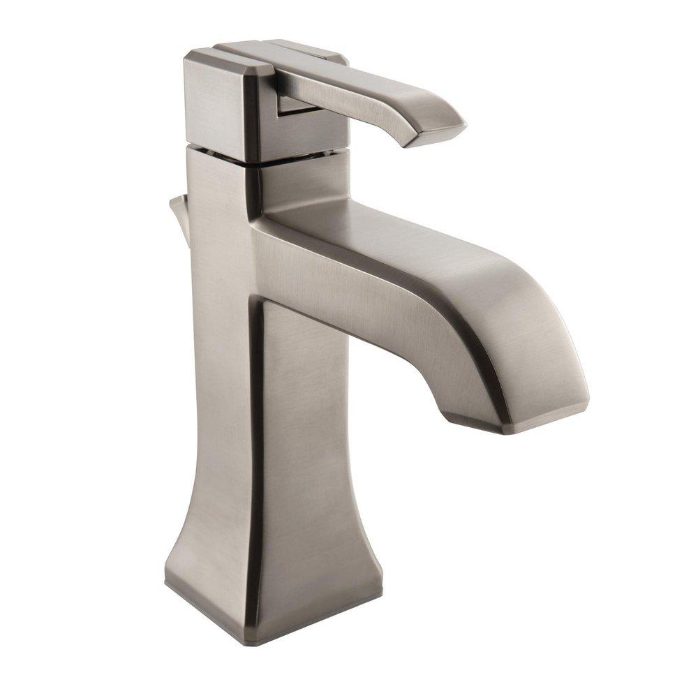 Pfister Brushed Nickel Single Handle Monoblock Bathroom Sink Faucet 