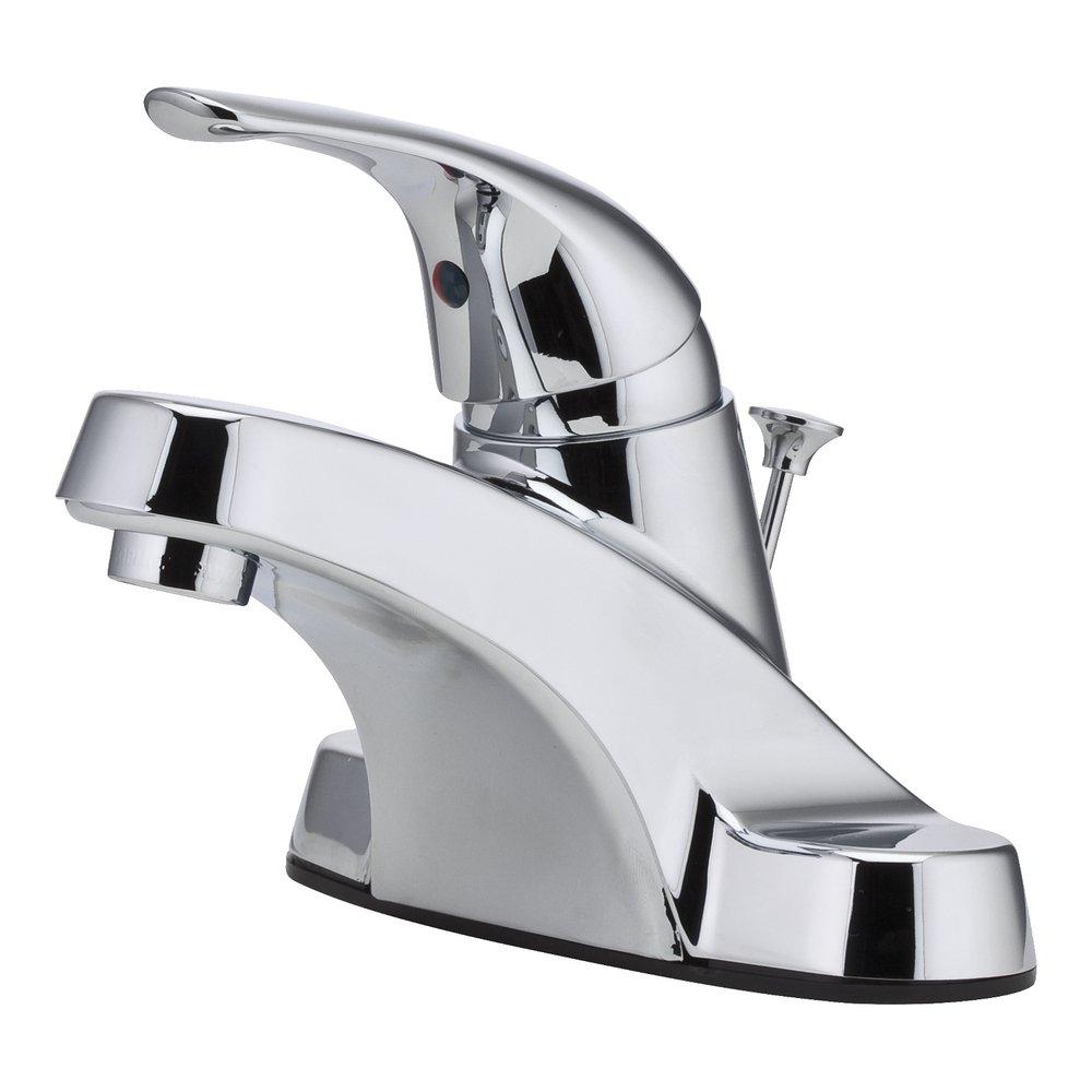 Pfister Polished Chrome Single Handle Centerset Bathroom Sink Faucet 