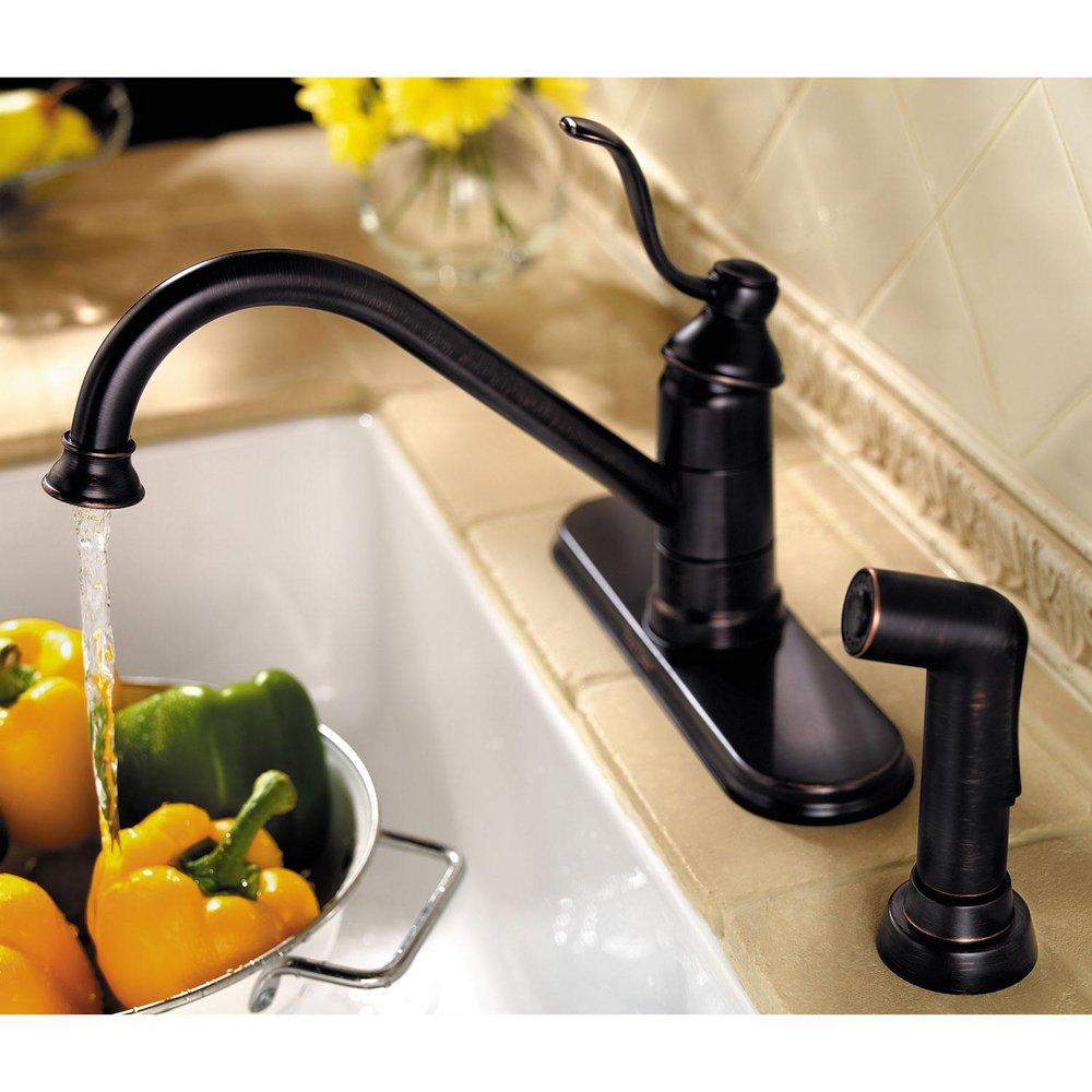 Pfister Tuscan Bronze Single Handle Kitchen Faucet 