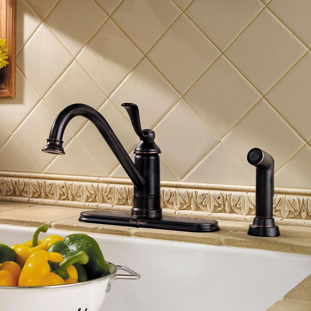 Pfister Tuscan Bronze Single Handle Kitchen Faucet 