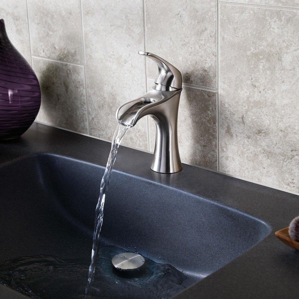 Pfister Brushed Nickel Single Handle Bathroom Sink Faucet 