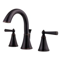 Two Handle Widespread Bathroom Sink Faucet in Tuscan Bronze