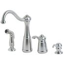 1.8 gpm 4-Hole Kitchen Faucet with Single Lever Handle in Stainless Steel
