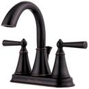 Pfister Tuscan Bronze Two Handle Centerset Bathroom Sink Faucet 
