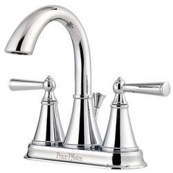 Two Handle Centerset Bathroom Sink Faucet in Polished Chrome