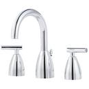 Widespread Bathroom Sink Faucet with Double Lever Handle in Polished Chrome