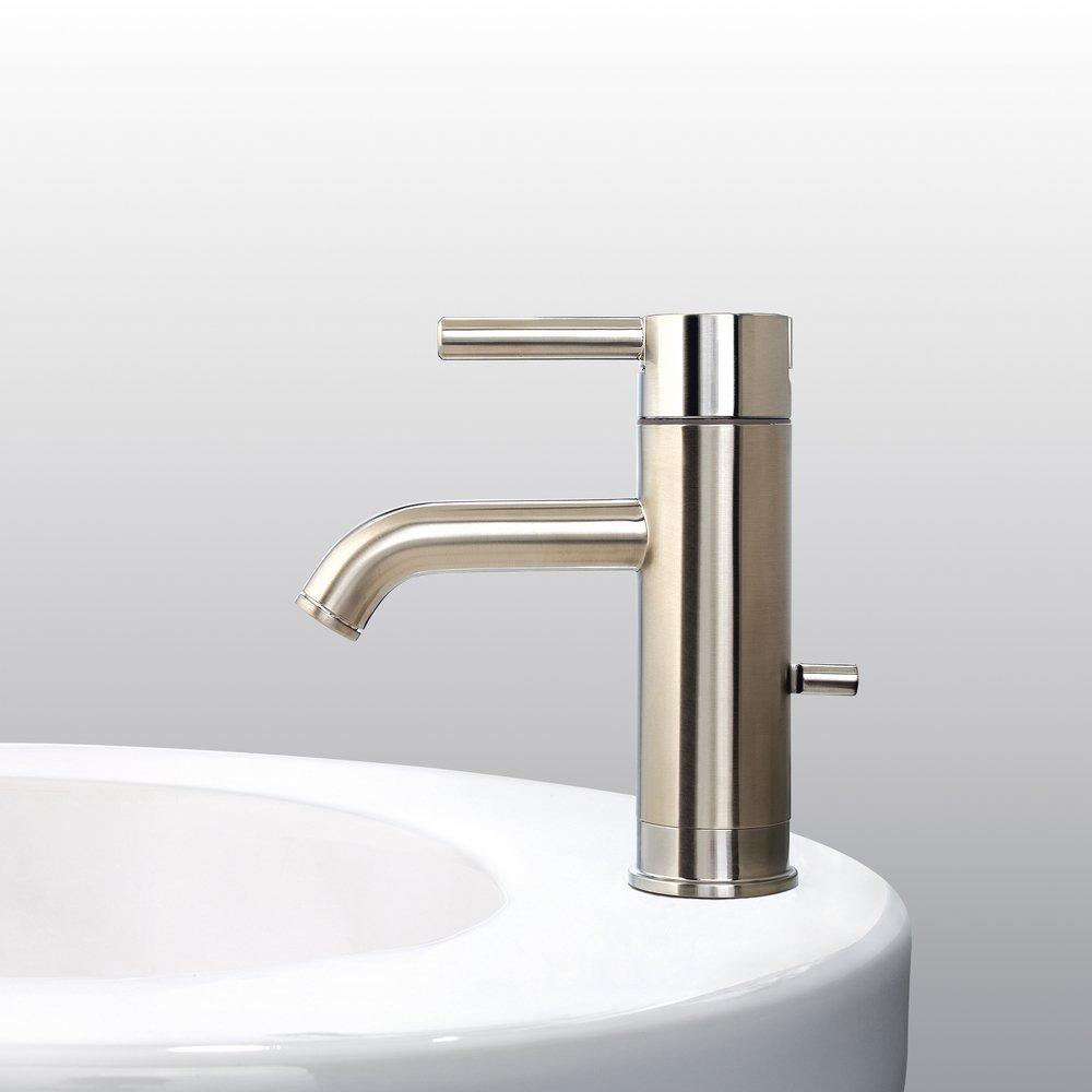 Pfister Brushed Nickel Single Handle Centerset Bathroom Sink Faucet 