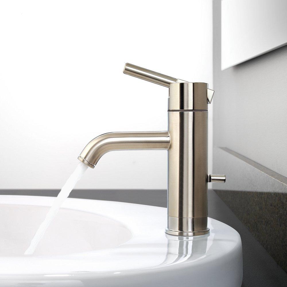 Pfister Brushed Nickel Single Handle Centerset Bathroom Sink Faucet 