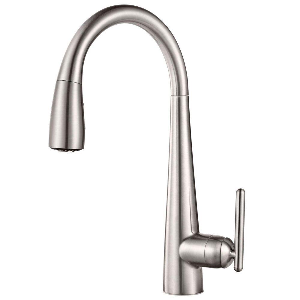 Pfister Stainless Steel Single Handle Pull Down Kitchen Faucet 
