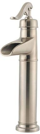 Pfister Brushed Nickel Single Handle Vessel Filler Bathroom Sink Faucet 