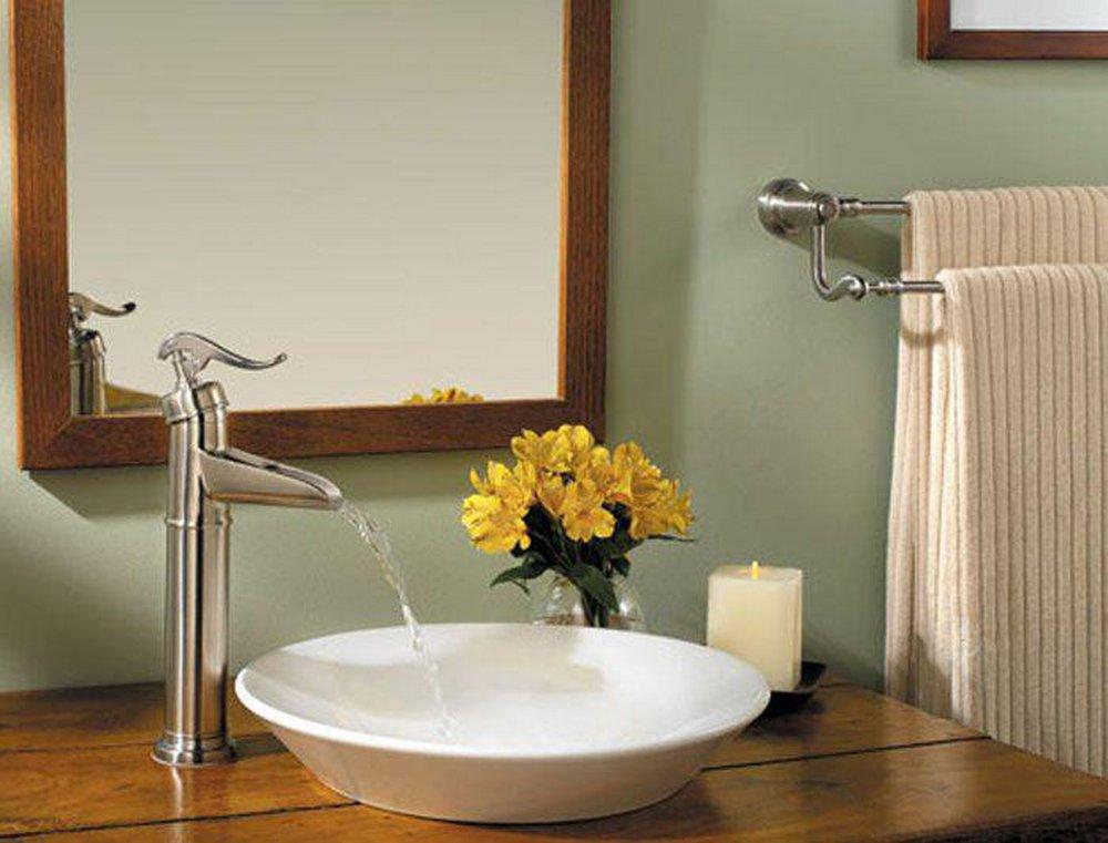 Pfister Brushed Nickel Single Handle Vessel Filler Bathroom Sink Faucet 