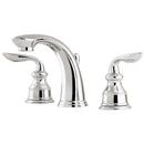 Deck Mount Widespread Bathroom Sink Faucet with Double Lever Handle and High Arc Spout in Polished Chrome