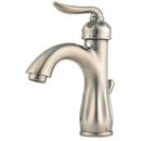 Centerset Bathroom Sink Faucet with Single Lever Handle in Brushed Nickel