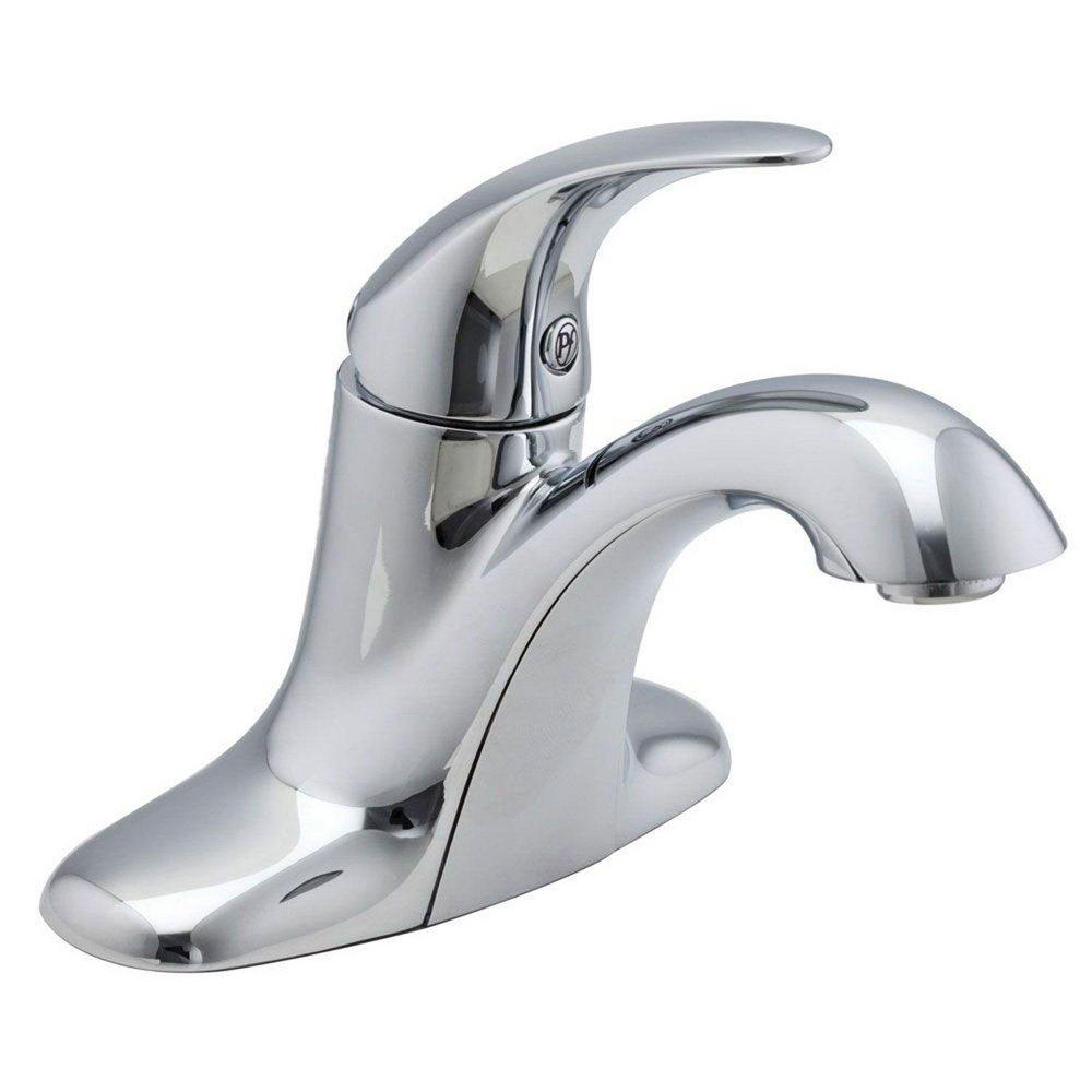 Pfister Polished Chrome Single Handle Centerset Bathroom Sink Faucet 