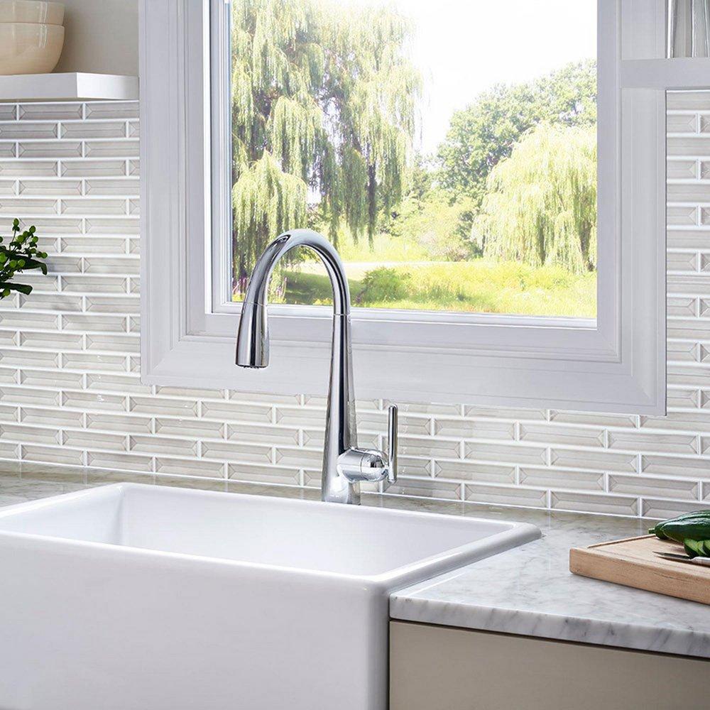 Pfister Polished Chrome Single Handle Pull Down Kitchen Faucet 