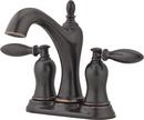 Pfister Tuscan Bronze Centerset Bathroom Sink Faucet with Double Lever Handle 