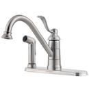 1.8 gpm 3 or 4-Hole Kitchen Faucet with Single Lever Handle in Stainless Steel