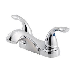 Two Handle Centerset Bathroom Sink Faucet in Polished Chrome