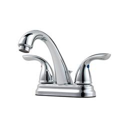 Two Handle Centerset Bathroom Sink Faucet in Polished Chrome
