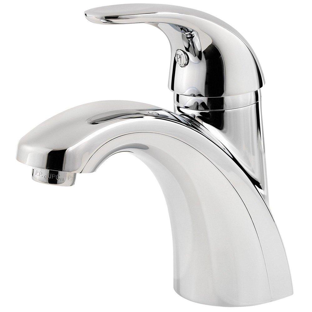 Pfister Polished Chrome Single Handle Monoblock Bathroom Sink Faucet 