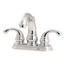 Centerset Bathroom Sink Faucet with Double Lever Handle in Polished Chrome