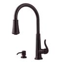 Pfister Tuscan Bronze 1.8 gpm 1 or 3-Hole Pull-Down Kitchen Faucet with Single Lever Handle 