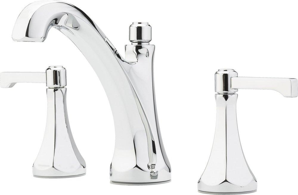 Pfister Polished Chrome Two Handle Widespread Bathroom Sink Faucet 