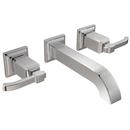 1.2 gpm 3-Hole Bath Faucet with Double Lever Handle in Polished Chrome