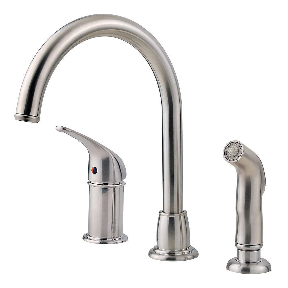 Pfister Stainless Steel Single Handle Kitchen Faucet 