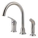 Single Handle Kitchen Faucet in Stainless Steel