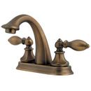 Centerset Bathroom Sink Faucet with Double Lever Handle in Velvet Aged Bronze