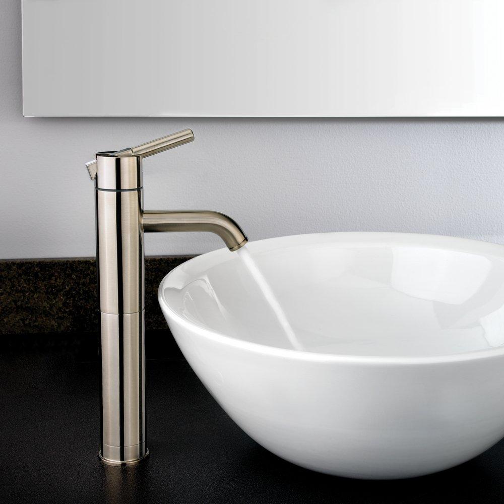 Pfister Brushed Nickel Single Handle Vessel Filler Bathroom Sink Faucet 