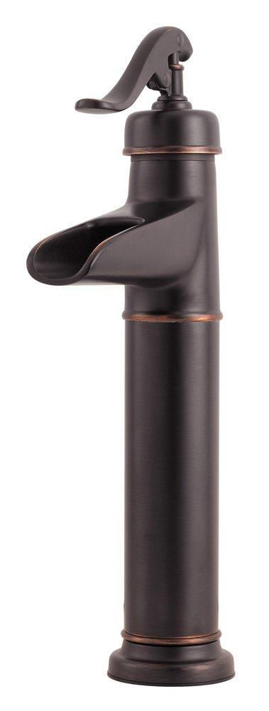 Pfister Tuscan Bronze Vessel Bathroom Sink Faucet with Single Lever Handle 