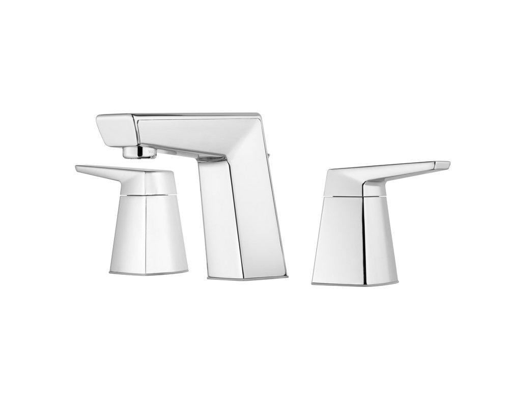 Pfister Polished Chrome Two Handle Widespread Bathroom Sink Faucet 