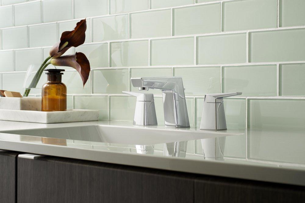 Pfister Polished Chrome Two Handle Widespread Bathroom Sink Faucet 