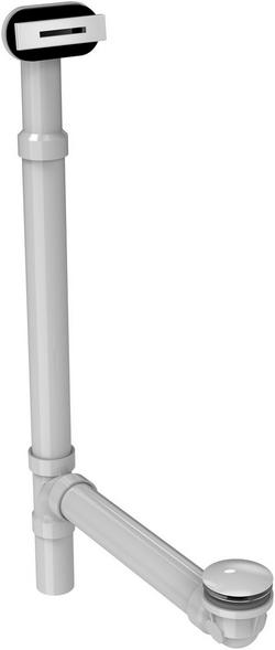 Plastic Toe-Tap Drain in White