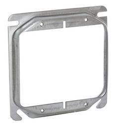 4 in. 2-Device Square Cover 1/2 in. Raised