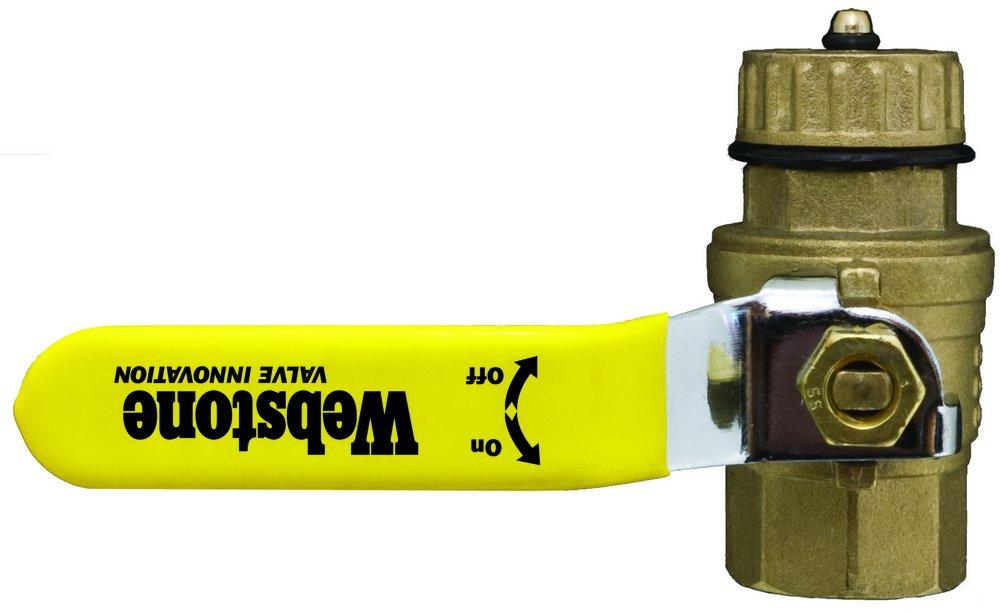 Webstone a brand of NIBCO Forged Brass Full Port FIPS x GHT 600# Ball Valve 