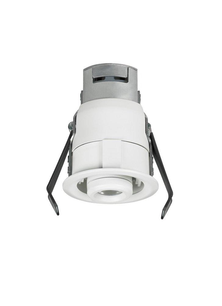 Seagull Lighting White 4.2W 24V 1-Light 3000 Kelvin 300 Lumen Integrated LED Gimbal Recessed Housing 