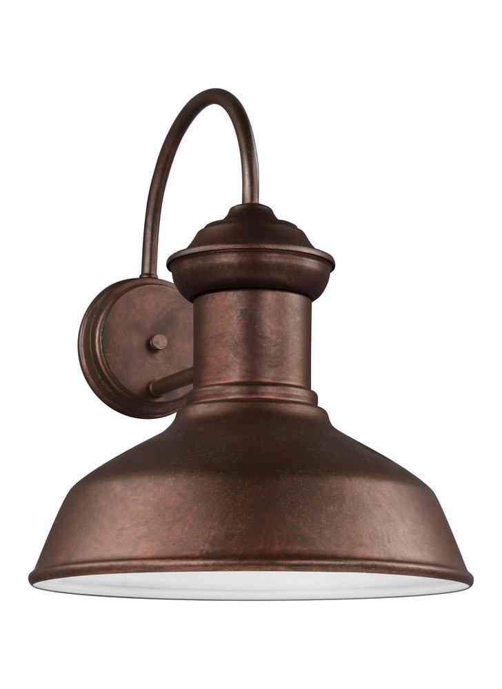 Visual Comfort & Co. Generation Lighting Weathered Copper 1-Light 100W Large Outdoor Wall Lantern 