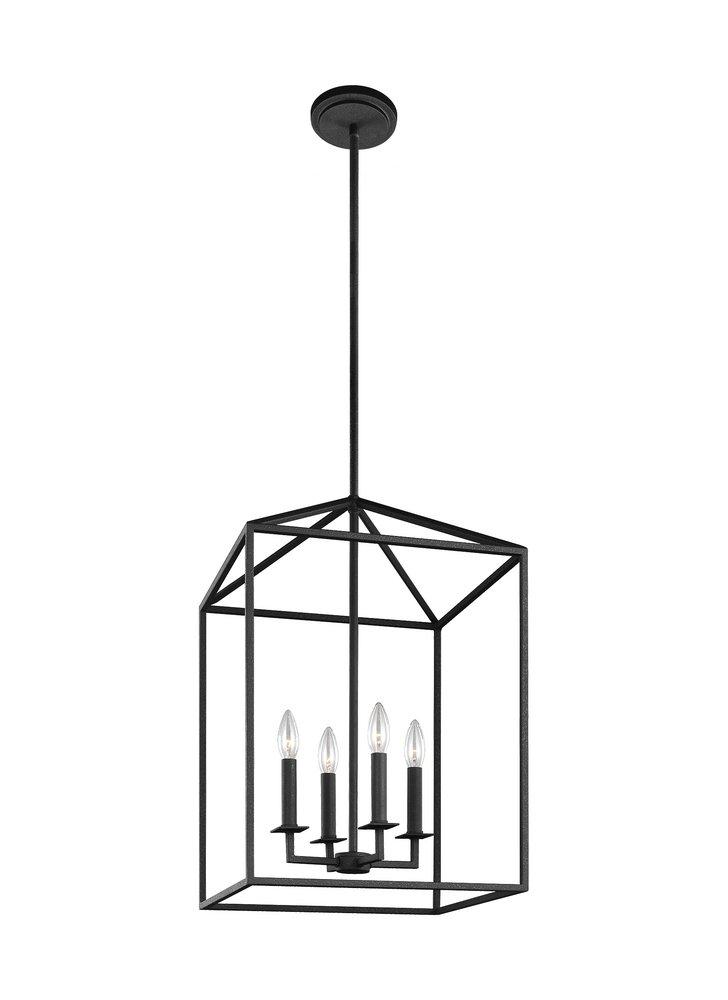Seagull Lighting Blacksmith 69-3/4 in. 4-Light Foyer 