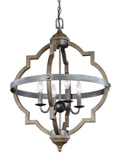 20-7/8 in. 4-Light Foyer in Stardust