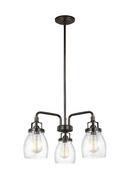 Seagull Lighting Heirloom Bronze 19-7/8 in. 60W 3-Light Medium E-26 Incandescent Chandelier 