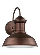 100W 1-Light Medium E-26 Incandescent Outdoor Wall Sconce in Weathered Copper