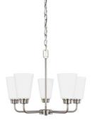 Visual Comfort & Co. Generation Lighting Brushed Nickel 20-3/8 in. 500W 5-Light Medium E-26 Chandelier 