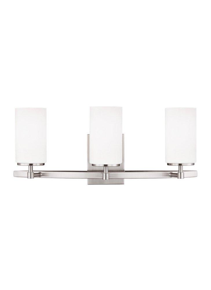 Visual Comfort & Co. Generation Lighting Brushed Nickel 3-Light Bath Light 
