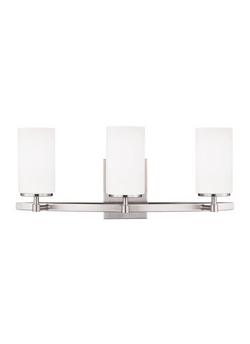 3-Light Bath Light in Brushed Nickel
